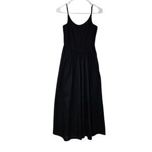 Hunter & Brown | Dresses | Hunter Brown Women Black Long Dress W Pockets  Size Medium Nwt | Poshmark
